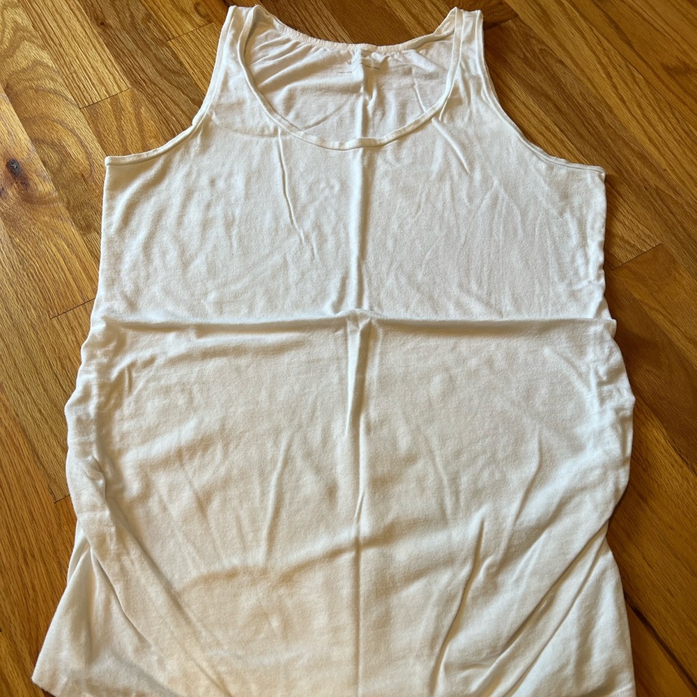 Motherhood Maternity White Tank Top - Large
